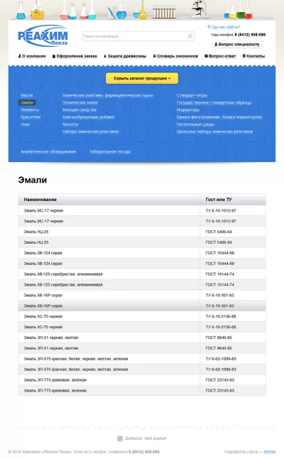 Страница каталога